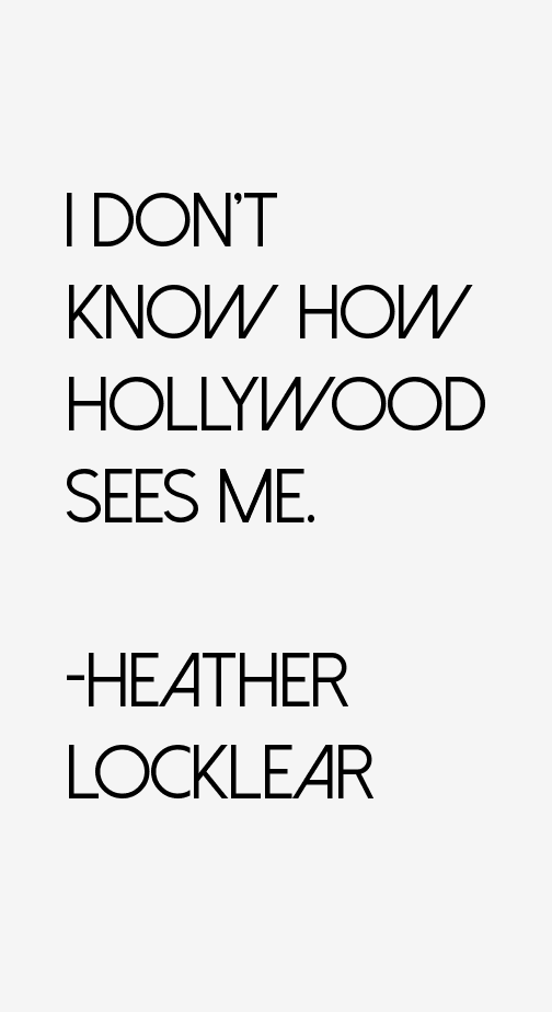 Heather Locklear Quotes