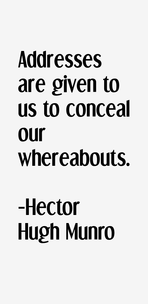 Hector Hugh Munro Quotes