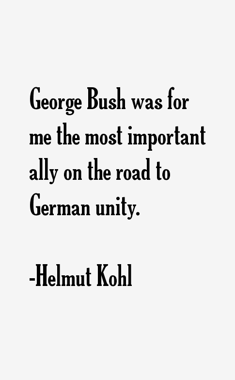 Helmut Kohl Quotes