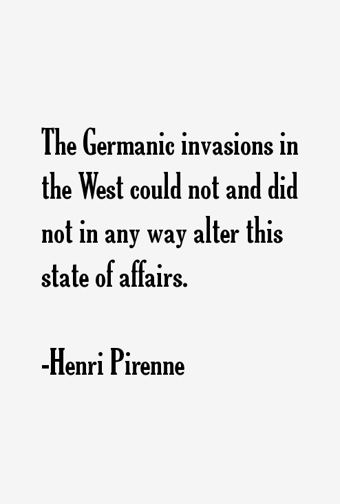 Henri Pirenne Quotes