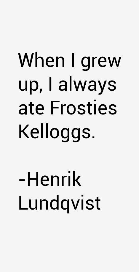 Henrik Lundqvist Quotes
