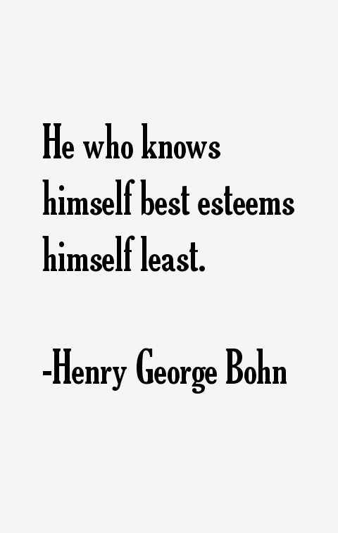 Henry George Bohn Quotes