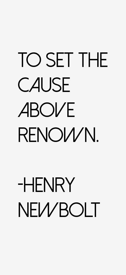 Henry Newbolt Quotes