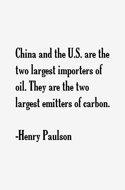 Henry Paulson Quotes