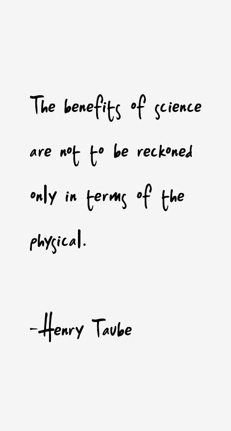 Henry Taube Quotes