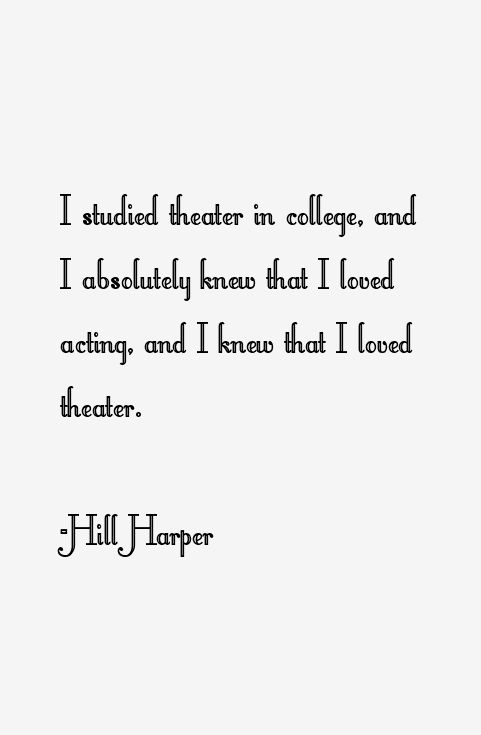 Hill Harper Quotes