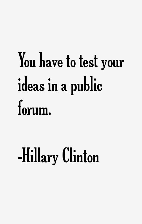 Hillary Clinton Quotes