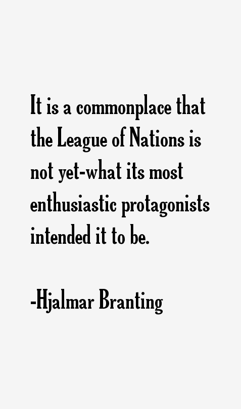 Hjalmar Branting Quotes
