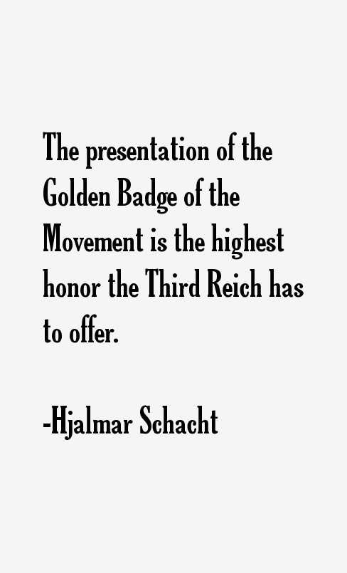 Hjalmar Schacht Quotes