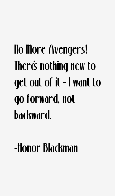 Honor Blackman Quotes