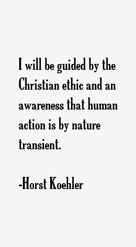 Horst Koehler Quotes