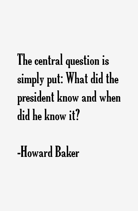 Howard Baker Quotes