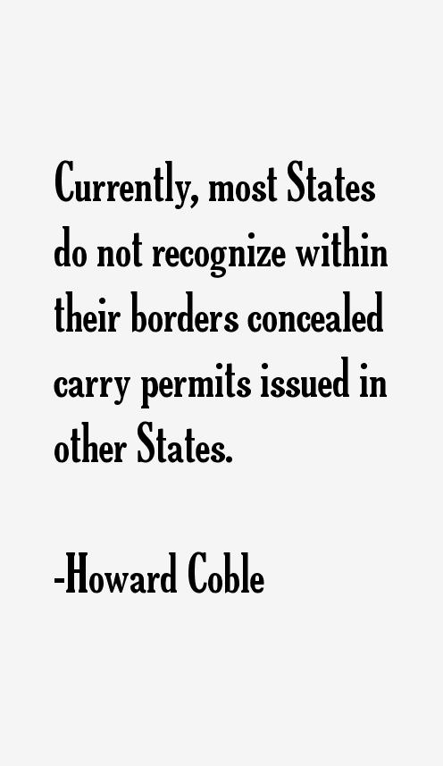 Howard Coble Quotes