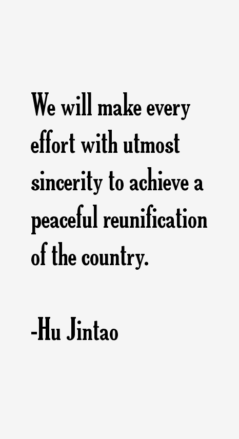 Hu Jintao Quotes