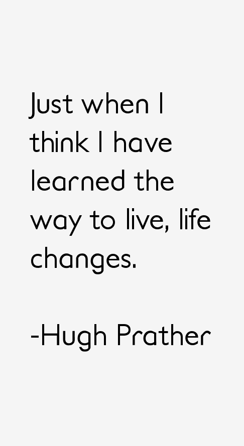 Hugh Prather Quotes