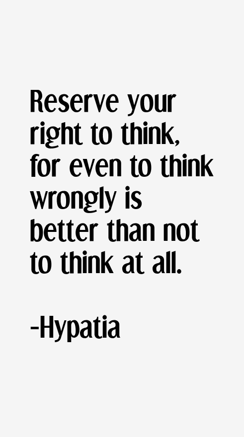 Hypatia Quotes