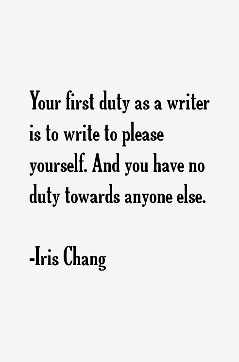 Iris Chang Quotes