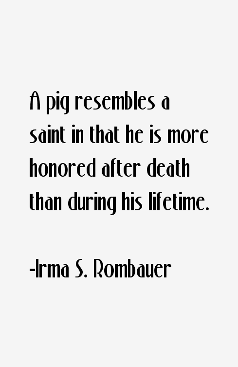 Irma S. Rombauer Quotes