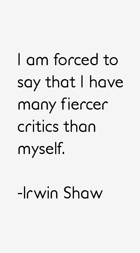 Irwin Shaw Quotes