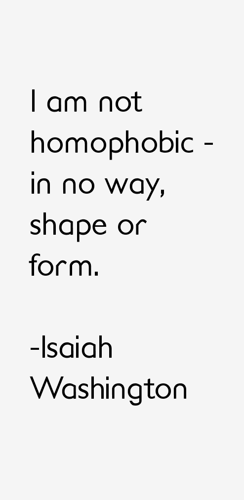 Isaiah Washington Quotes