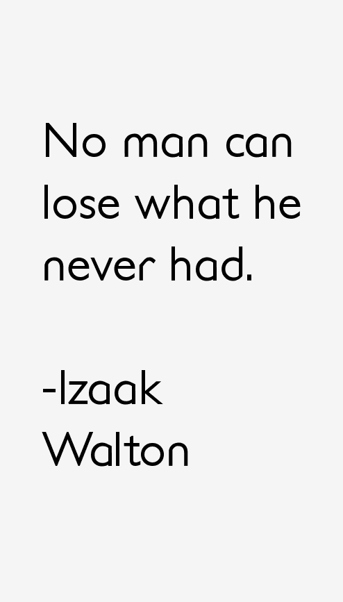 Izaak Walton Quotes