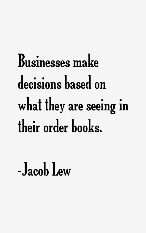 Jacob Lew Quotes