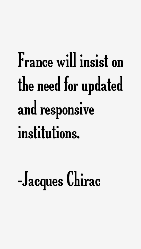 Jacques Chirac Quotes