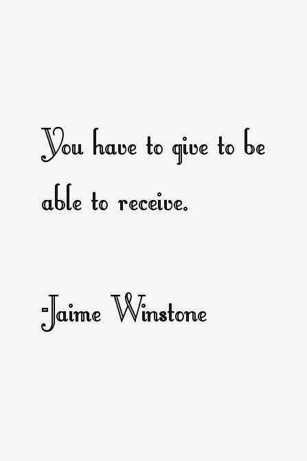 Jaime Winstone Quotes