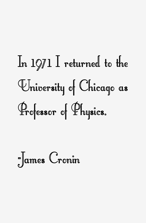 James Cronin Quotes