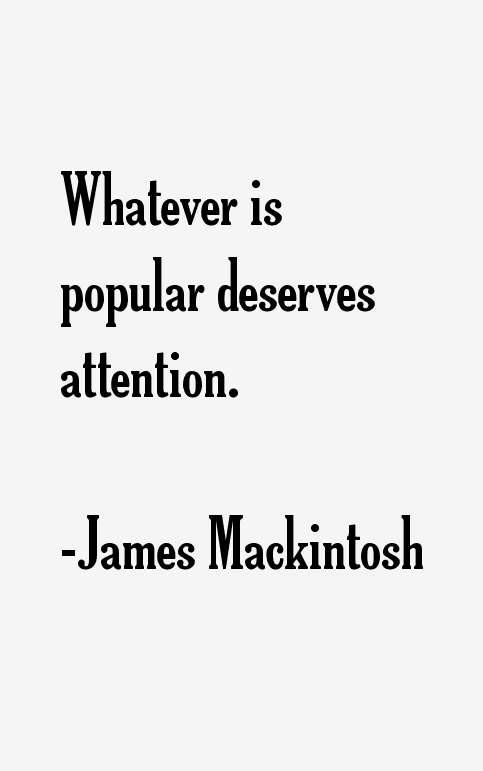 James Mackintosh Quotes