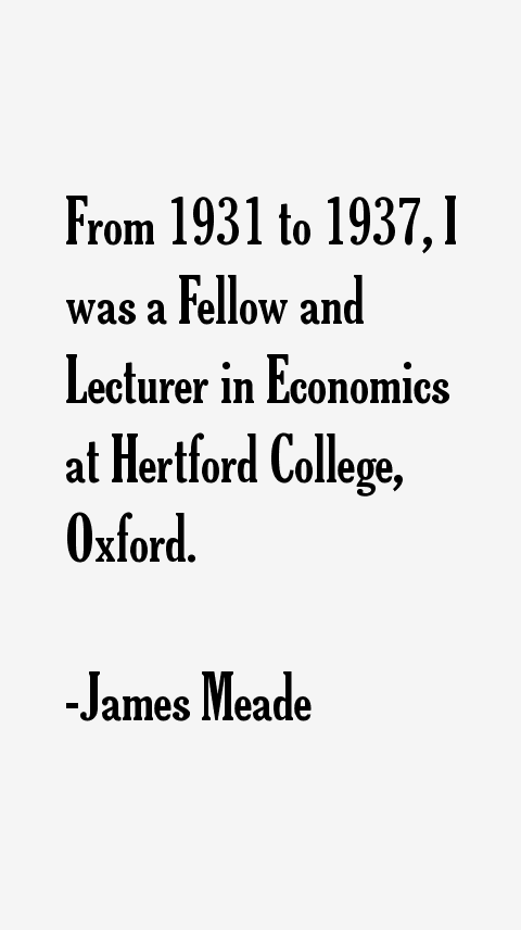 James Meade Quotes