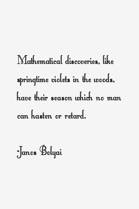 Janos Bolyai Quotes