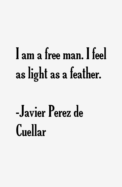 Javier Perez de Cuellar Quotes