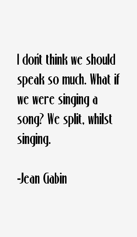 Jean Gabin Quotes
