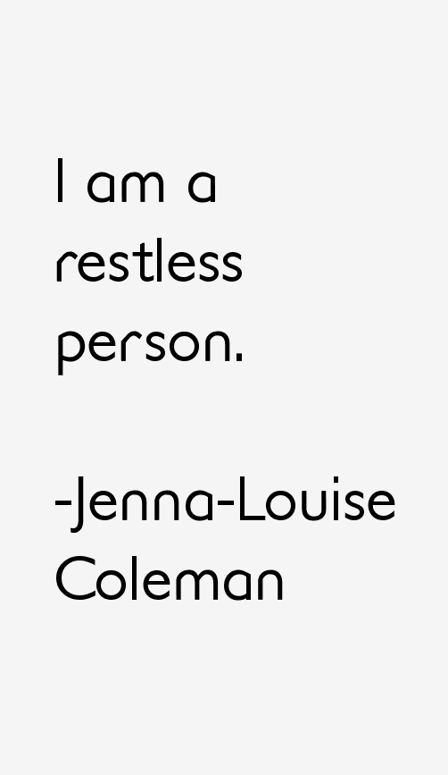 Jenna-Louise Coleman Quotes