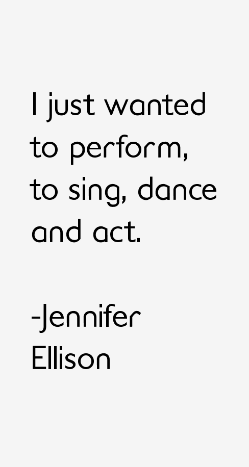 Jennifer Ellison Quotes