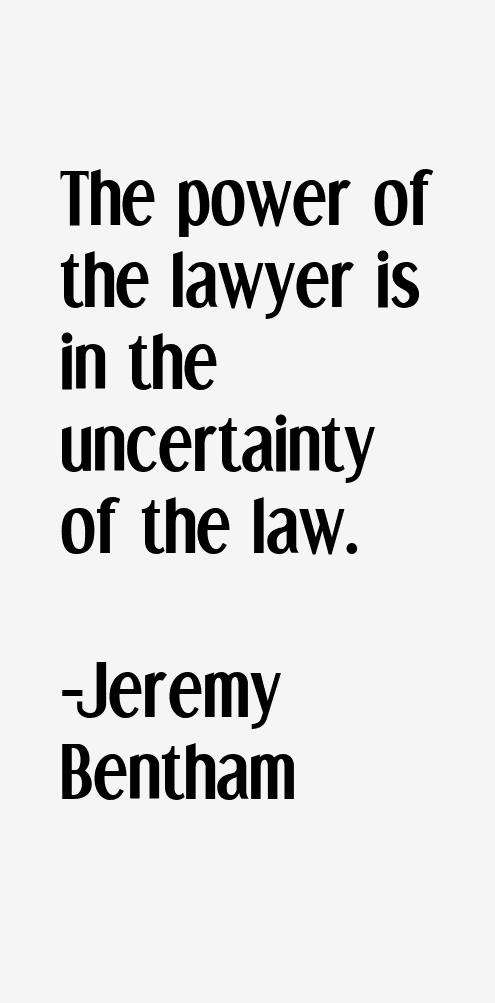 Jeremy Bentham Quotes
