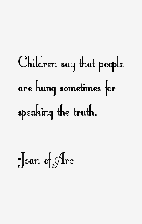 Joan of Arc Quotes