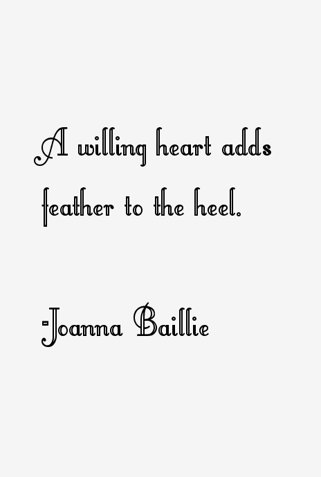 Joanna Baillie Quotes
