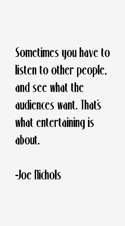 Joe Nichols Quotes