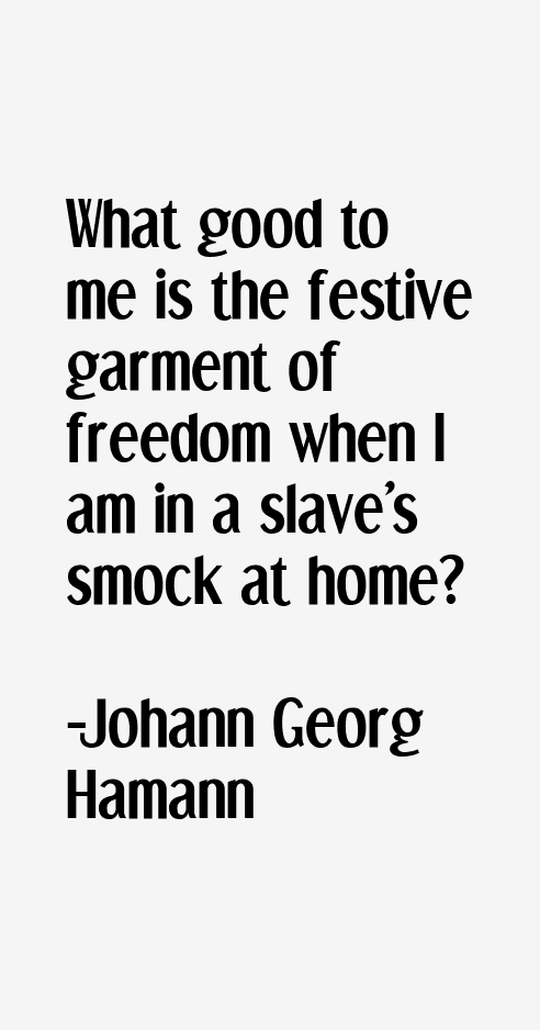 Johann Georg Hamann Quotes
