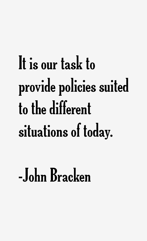 John Bracken Quotes
