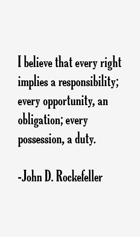 John D. Rockefeller Quotes