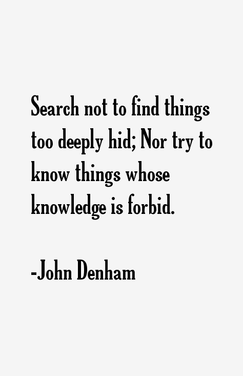John Denham Quotes