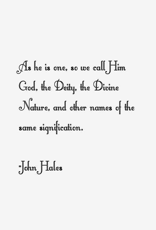 John Hales Quotes