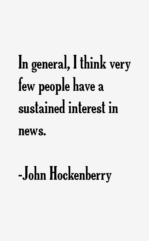 John Hockenberry Quotes
