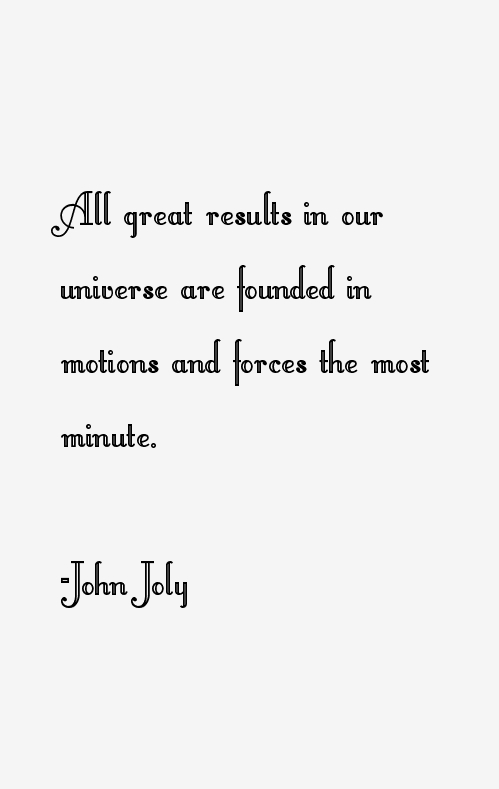 John Joly Quotes