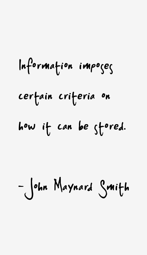 John Maynard Smith Quotes