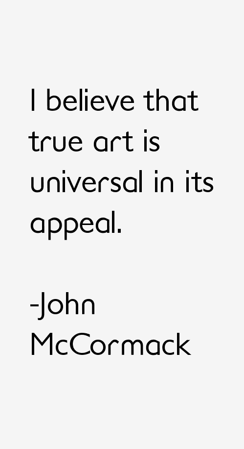 John McCormack Quotes