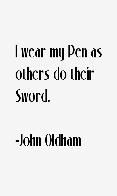 John Oldham Quotes